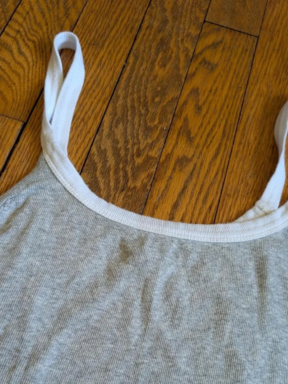 Free People Intimately Grey Ribbed Tank Top - Picture 4 of 5